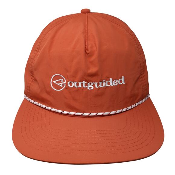 Unbranded Other - Outguided Snapback Rope Hat Orange One Size Adjustable Embroidered